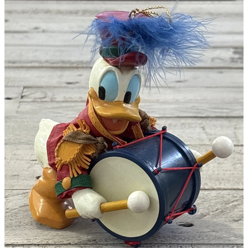 Kurt S Adler Disney Donald Duck Marching Drum Vintage Christmas‎ Ornament